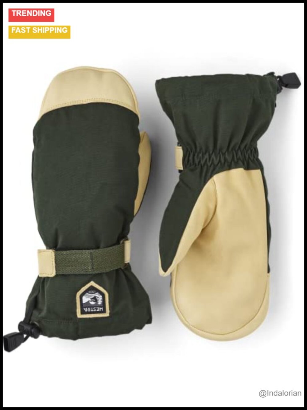 Hestra Helags Ecocuir Mitt Winter Gloves Wool Liner Cotton Polyester